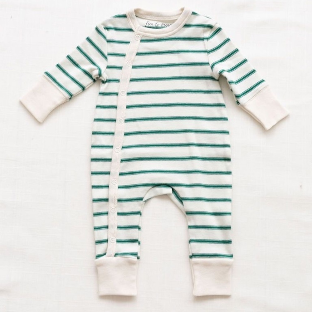 Fin & Vince Organic Ribbed Wrap One Piece